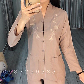 Đồ lam đi chùa # bà lai 2 túi áo # đồ bộ # quần áo nữ