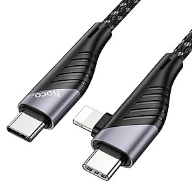 Mua Cáp sạc 2-in-1 Hoco U95 Freeway cổng Type-C to Type-C 60W Max và Type-C to Lightning PD20W (Hàng chính hãng)