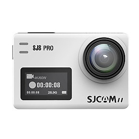 SJCAM SJ8 Pro 4K 60fps Camera thể thao Trò chơi chống lắc màn hình cảm ứng kép WiFi Máy ảnh hành động điều khiển từ xa Sport DV Màu sắc: Trắng