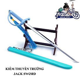Kiếm đồ chơi móc khóa kiếm sát thủ lưỡi kéo không gỉ thanh kiếm hoa mai mô hình 22cm
