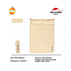 Đệm, nệm hơi tự bơm kèm gối Naturehike CNK2300DZ014