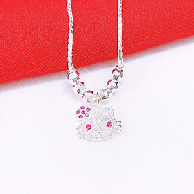 Dây chuyền bạc ta mèo Kitty cho bé