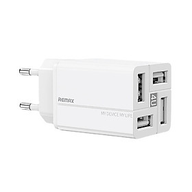 Củ sạc nhanh 4 cổng ra USB công suất 3.4A Remax RP-U43 - Hàng chính hãng