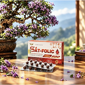 Sắt Folic B12 Kingphar , hộp 30 viên, hỗ trợ các trường hợp thiếu máu, thiếu sắt