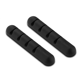 Mua UGREEN 30762 Black Charger Earphone Cable Organizer 2 Pcs In One Pack LP114 - Hàng Chính Hãng