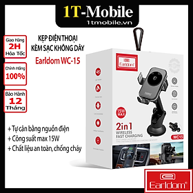 Mua Kẹp Điện Thoại Earldom Kèm Sạc Không Dây WC15 - Hàng Chính Hãng