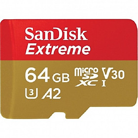 Thẻ Nhớ MicroSDXC SanDisk Extreme V30 A2 64GB 170MB/s SDSQXAH-064G (New 2022) - Hàng Nhập Khẩu