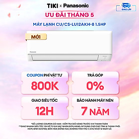 Máy lạnh Điều hòa Panasonic Inverter CUCS-LU12AKH-8 - 1.5HP - Một chiều - Lọc sạch không khí NanoeX - Wifi