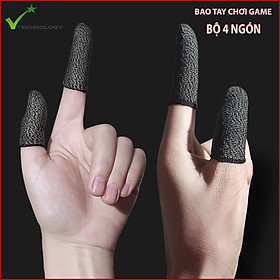 Hình ảnh Bộ Găng Tay 4 Ngón Cảm Ứng CONVI CV04 Chơi Game Điện Thoại - Bộ Bao Tay 4 Ngón Chống Mồ Hôi, Chống Trượt Gear Chuyên Game Mobile - Hàng Chính Hãng