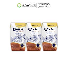 Lốc 3 Hộp 200ml Soup uống vi chất thuần chay Fomeal Care - Giàu protein thực vật, thay thế bữa ăn, giúp xương chắc khỏe