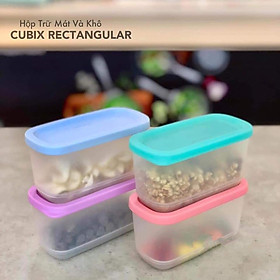 Bộ hộp bảo quản thực phẩm Cubix Mini Rectangular 250ml Tupperware - Hàng chính hãng