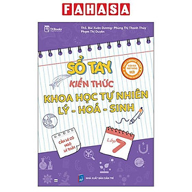 Sách - Sách Sổ Tay Kiến Thức Khoa Học Xã Hội, Tự Nhiên Lớp 6/7/8/9