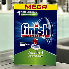 Viên rửa bát Finish All in one 100 viên made in EU