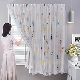 Mua Rèm cửa dán 2 lớp Marytexco họa tiết sinh động cho cửa sổ phòng ngủ  ký túc xá  dán tường trang trí decor tự dính  không cần khoan và thanh treo  chất liệu mỏng nhẹ  họa tiết tươi tắn sinh động