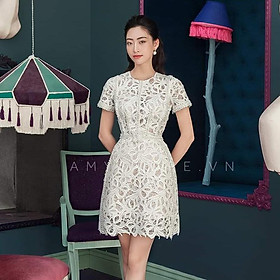 QUẢNG CHÂU Đầm đi tiệc sang trọng chất liệu ren cao cấp CAO CẤP