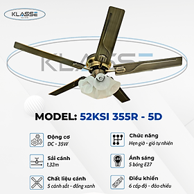 Mua Quạt chùm đèn Klasse 52KSI 355R – 5D Hàng chính hãng