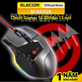 Mua Chuột Gaming 16.000DPI 13 nút Elecom M-G02UR Hàng Chính Hãng-BẢO HÀNH 12 THÁNG