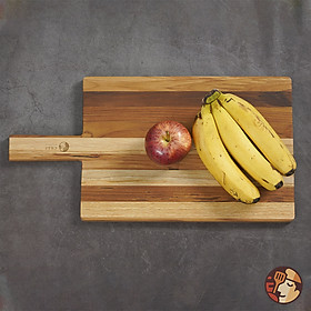 Mua Thớt gỗ Teak Chef Studio cao cấp hình chữ nhật có tay cầm  dùng cho cắt thái và trang trí