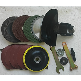 Mua chuyển máy khoan thành máy cắt đa năng có lá chắn bộ như hình