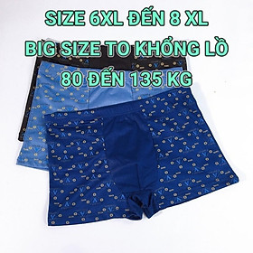 Hình ảnh Quần lót nam đùi boxer lụa sữa cao cấp siêu mềm mịn siêu thoáng khí BIG SIZE SIZE LỚN (80 ĐẾN 135 KG)quan chip nam cỡ to