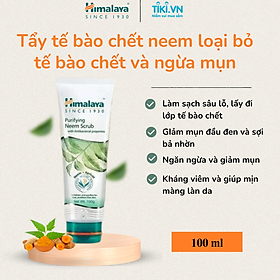 Kem Tẩy Da Chết Neem Cho Da Thường Đến Da Dầu Himalaya Herbals (100ml)