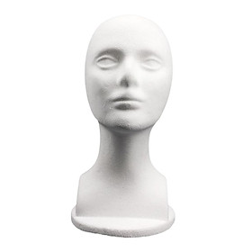 Foam Mannequin Head Stand Stable for Shop Window Household Barber Shop