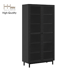 Mua  Happy Home Furniture  CATY   Kệ sách 6 tầng cửa kính - chân sắt    90cm x 39cm x 180cm (DxRxC)  KSA_021