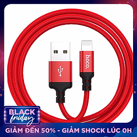 Cáp Sạc Dây Dù Hoco X14 Iphone Chính Hãng Chống Đứt, Chống Rối - Cáp Sạc Lighning (màu ngẫu nhiên) - Chính Hãng