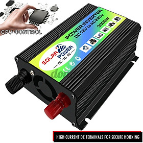 Bộ Chuyển Đổi Nguồn Điện 3000w Dc 12v Sang Ac 220v Cho Ô Tô / Tàu Thuyền