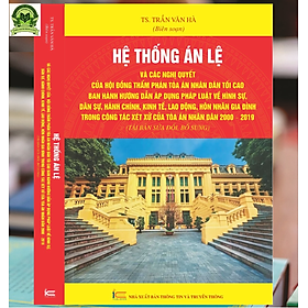 Hình ảnh Hệ thống án lệ và các nghị quyết của hội đồng thẩm phán tòa án nhân dân tối cao ban hành hướng dẫn áp dụng pháp luật về hình sự, dân sự, hành chính, kinh tế, lao động, hôn nhân gia đình trong công tác xét xử của tòa án nhân dân 2000 – 2019.