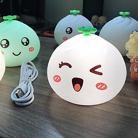 Mua Đèn ngủ silicon siêu cute - đổi màu - có chân sạc USB