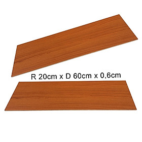 Mua Ván MDF (vàng cam) phủ vân gỗ làm kệ treo tường l kệ decor l kệ trang trí