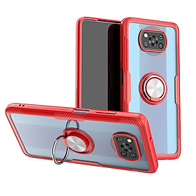 Ốp lưng cho Xiaomi Poco X3 NFC Trong Suốt Chống Sốc iRing Viền Màu