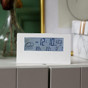 Đồng hồ điện tử để bàn CÓ ĐÈN - Có báo thức, đo nhiệt độ độ ẩm
