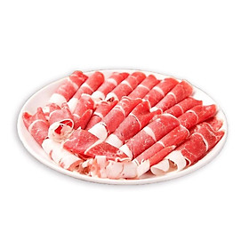 [Chỉ giao HN] Nạm ba chỉ bò Úc cuộn nhúng lẩu đông lạnh khay 500g Nhiều nạc
