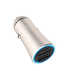 Mua Bộ Adapter Sạc Xe Hơi Hoco Z30A - Tặng Kèm 01 Cáp Sạc Điện Thoại