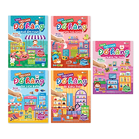 Combo 5 cuốn Sách Trò chơi Đồ hàng cho bé gái (Hơn 1000 Stickers)