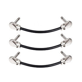 Cáp PVC Cắm Góc Phải Cho Bàn Đạp Tạo Hiệu Ứng Guitar Ammoon (30cm) (1/4inch) (Bộ 6 cái)
