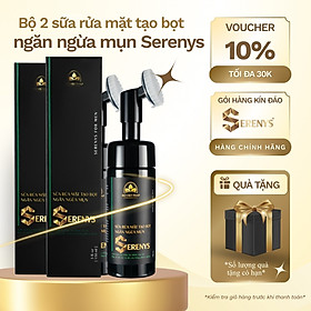 Bộ 2 Chai Sữa Rửa Mặt Tạo Bọt Serenys 150ml – Làm Sạch & Hỗ Trợ Ngăn Ngừa Mụn