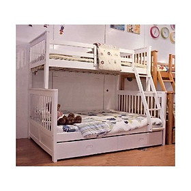 Mua Giường 2 Tầng Gỗ Tự Nhiên 1m4-1m Người Lớn Sử Dụng Được K.Bed  -Trắng