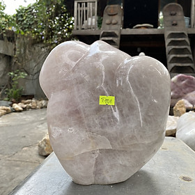 Trụ thạch anh hồng [Trấn trạch nhà mới] NHASAN T701 - Nặng 8kg (KT: 22 x 20 x 12 cm) – Hàng chính hãng