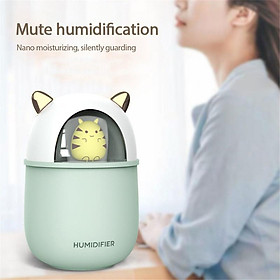 Máy phun sương và xông tinh dầu tạo độ ẩm không khí dung tích 300ml hình thú phong cách đáng yêu