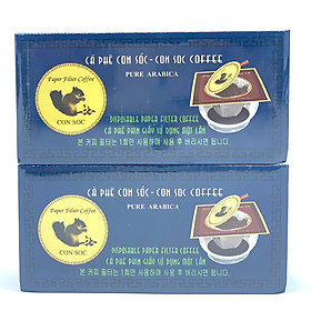 Cà phê Con Sóc Phin Lọc Xanh( Con Sóc Coffee Pure Arabica) - 02 Hộp