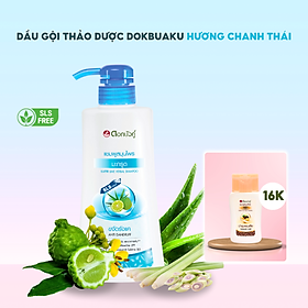 Dầu gội đầu thảo dược Dokbuaku hương Chanh Thái trị gàu hiệu quả - 450ml