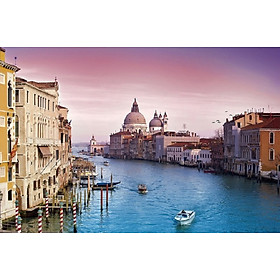 Tranh ghép hình 1000 mảnh bằng giấy Jigsaw Puzzle hình THÀNH PHỐ NỔI VENICE