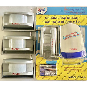 Mua Bộ 4 Mắt hồng ngoại 1 Chuông báo khách không dây Zanka TP719 ( Hàng Chính Hãng )