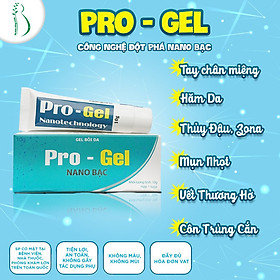 Gel Bôi Bỏng, Hăm Da, Tay Chân Miệng, Mụn Nhọt, Côn Trùng Đốt, Rôm Sảy, Zona, Thủy Đậu Pro - Gel Nano Bạc