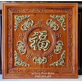 Mua Tranh gỗ hương chữ ngũ phúc lâm môn – Phúc dơi (chữ phúc 5 con dơi treo phong thủy)