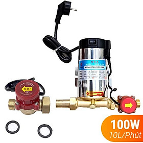 Mua Máy bơm tăng áp cho máy giặt  nóng lạnh  tưới cây (100W) có rờ le tự ngắt 100% ĐỒNG