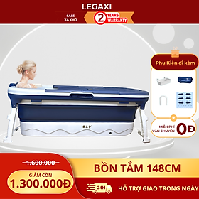 Bồn tắm gấp gọn thông minh Legaxi dành cho người lớn trẻ em, Có thể làm bể bơi Size 148 Cm